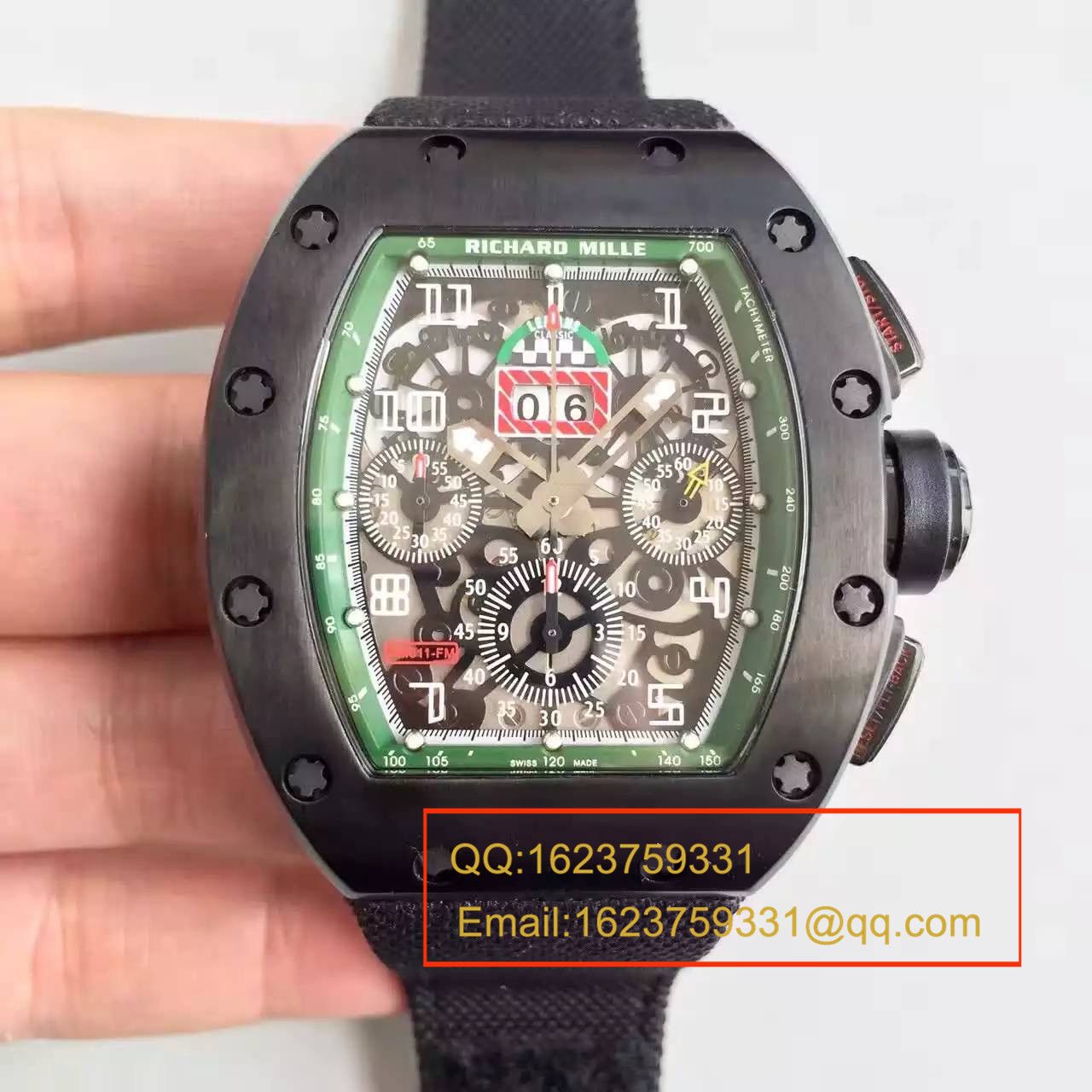   RM  理查德.米勒男士系列高RM 011 FLYBACK CHRONOGRAPH腕表 / RM 011 FLYBACK