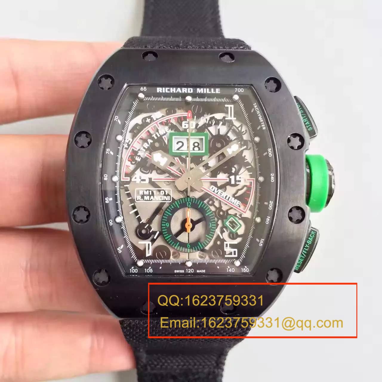   RM  理查德.米勒男士系列高RM 011 FLYBACK CHRONOGRAPH腕表 / RM 011 FLYBACK