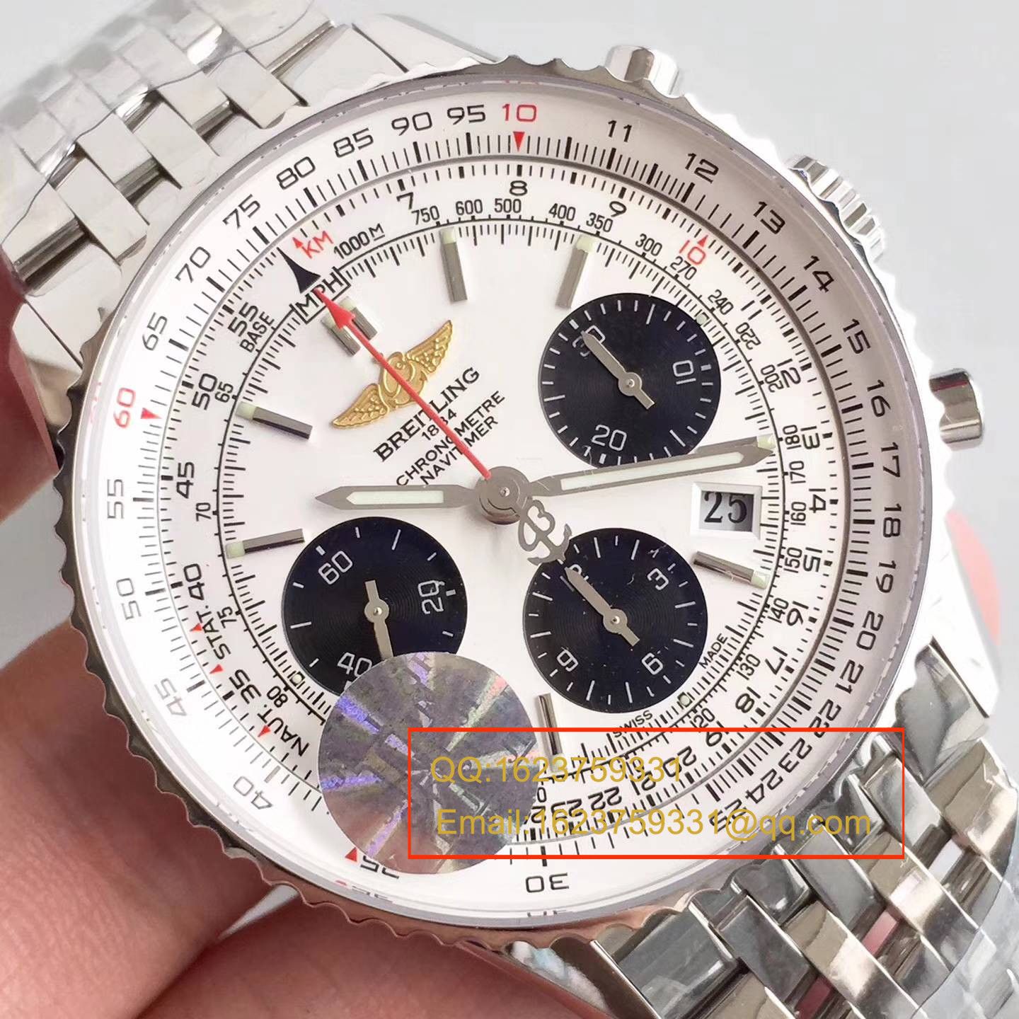   JF厂百年灵航空计时系列“太阳的后裔”AB012012.BB01.435X-Navitimer航空精钢腕表 / BL018