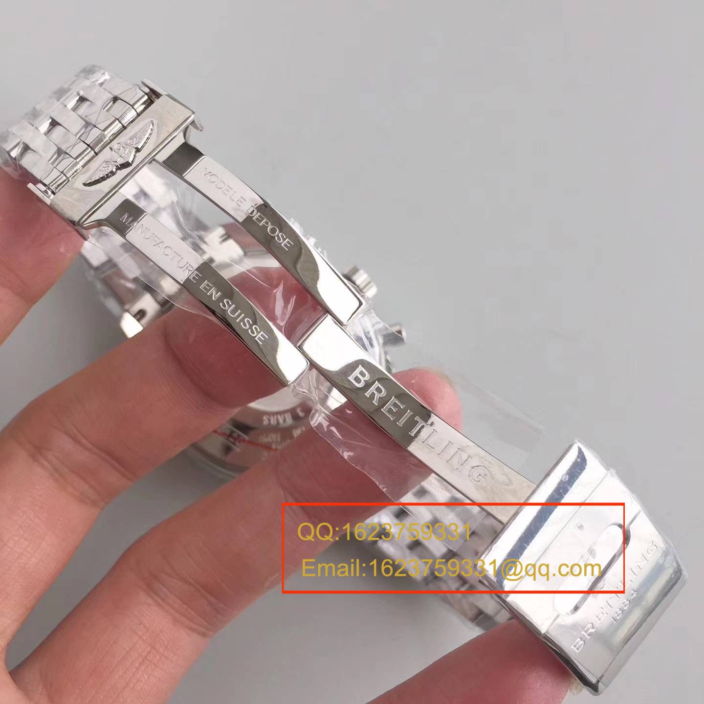   JF厂百年灵航空计时系列“太阳的后裔”-蓝面表盘-Navitimer航空精钢表链腕表 / BL017