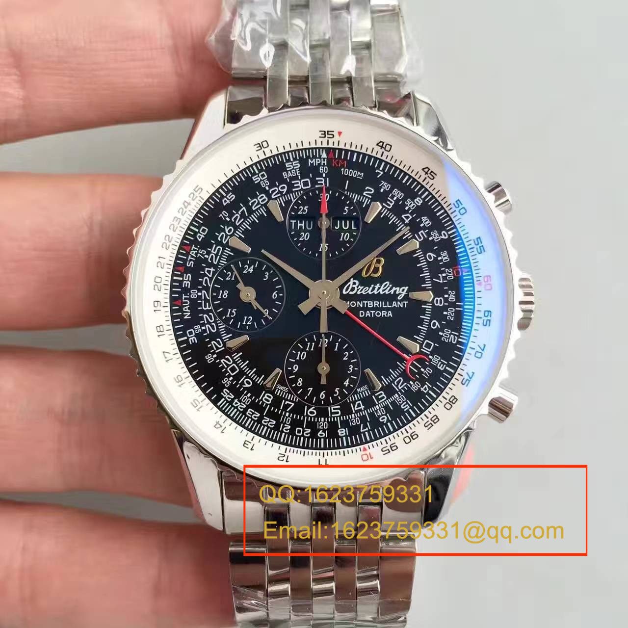   JF  百年灵蒙柏朗计时系列A2133012-B571黑盘腕表 / BL041.1