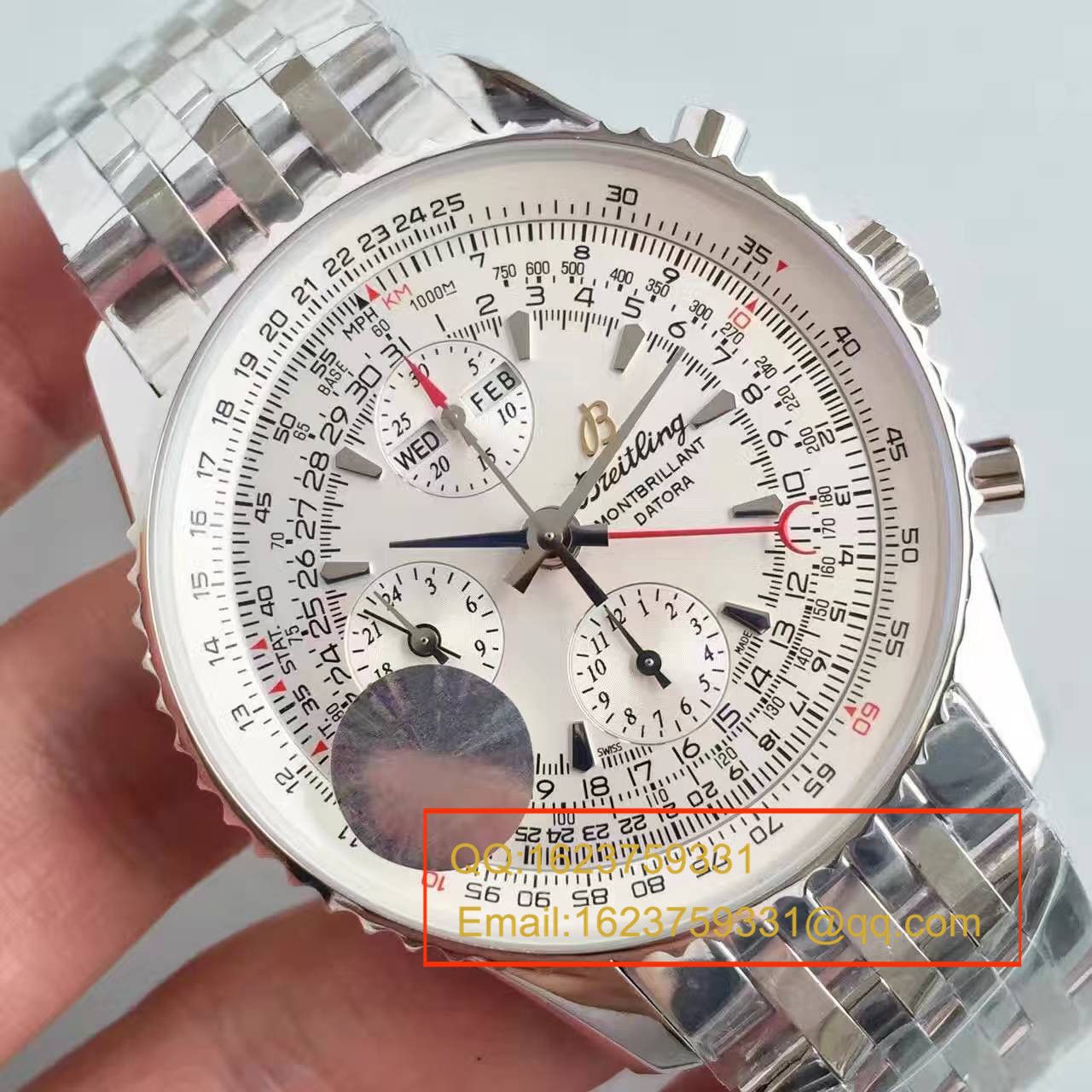   JF  百年灵蒙柏朗计时系列A2133012-B571白盘腕表 / BL041