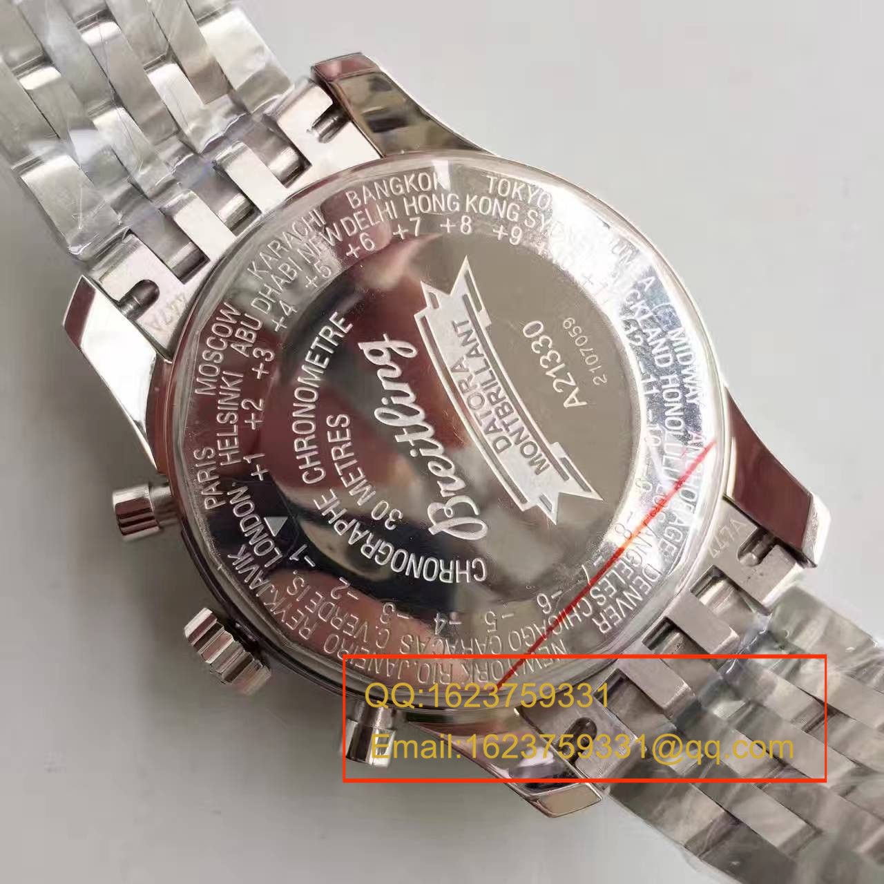   JF  百年灵蒙柏朗计时系列A2133012-B571棕盘腕表 / BL035