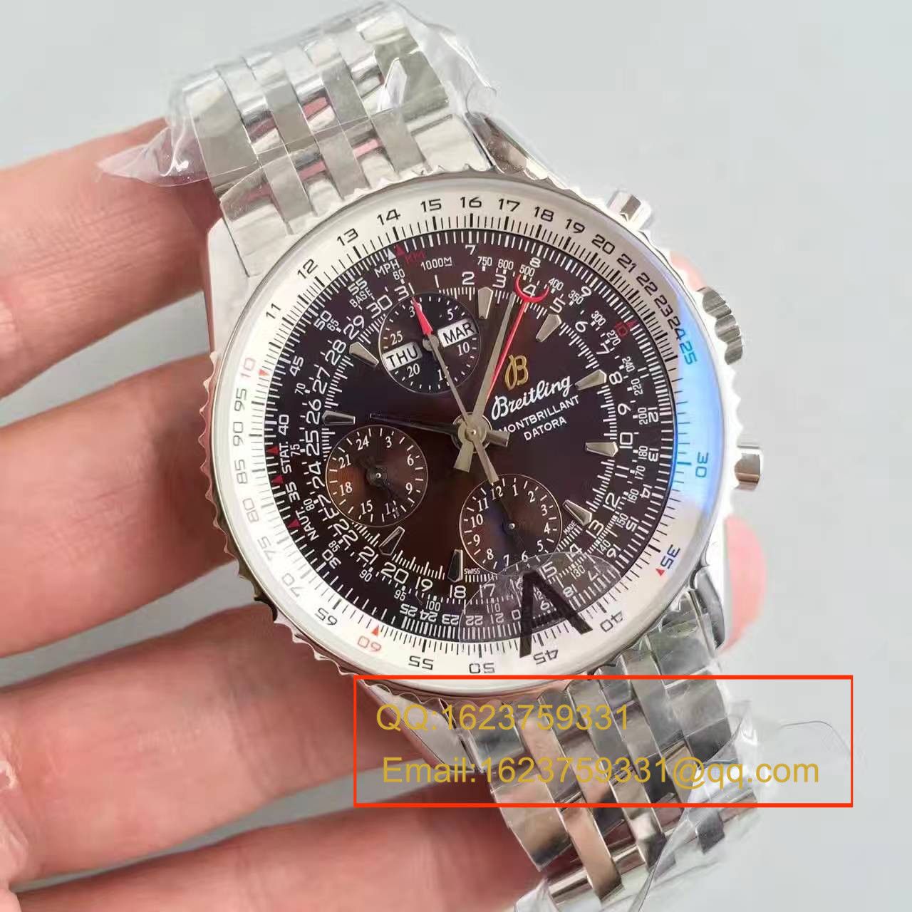   JF  百年灵蒙柏朗计时系列A2133012-B571棕盘腕表 / BL035