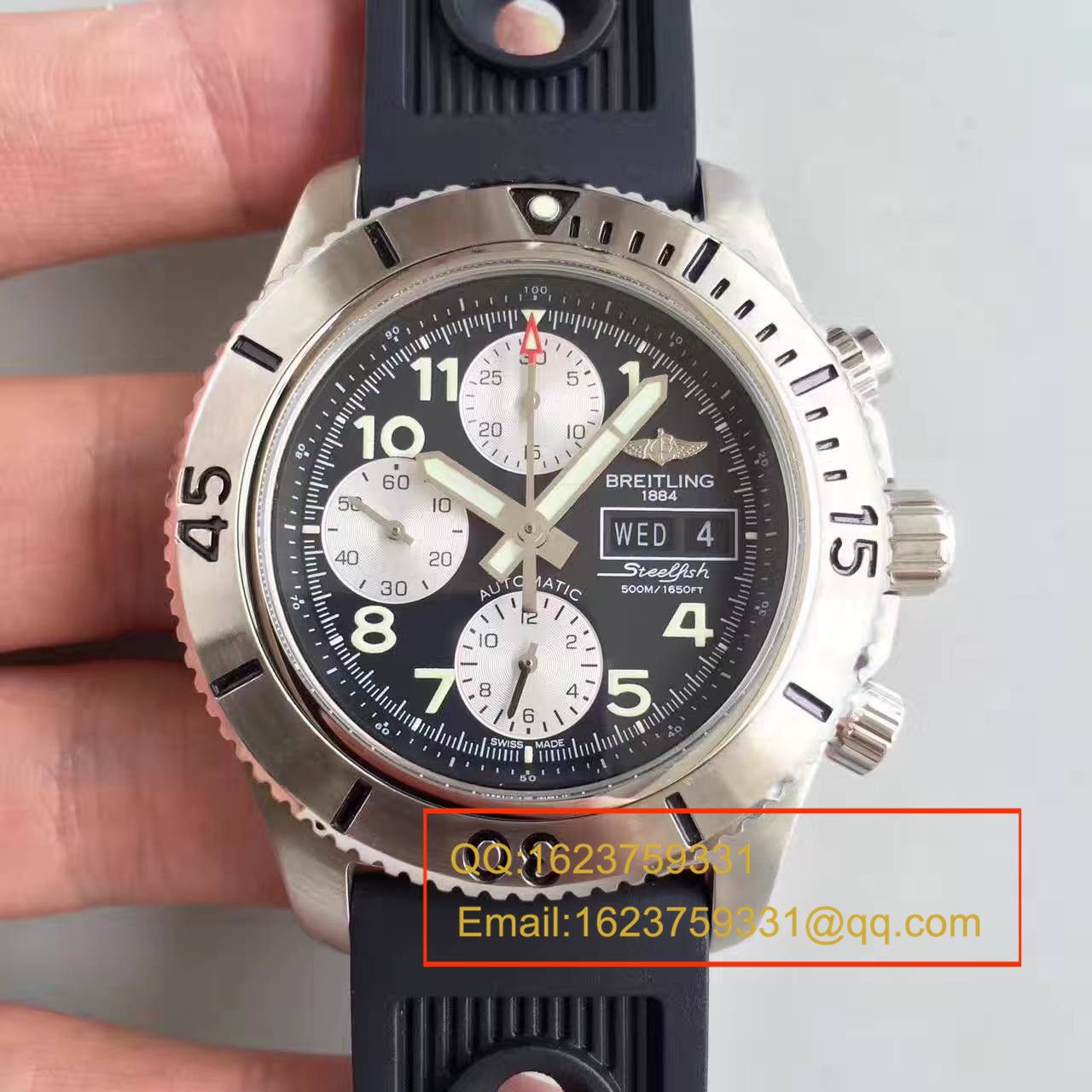 GF百年灵超级海洋系列A13341C3/G782/162A钢鱼计时腕表 / BL070