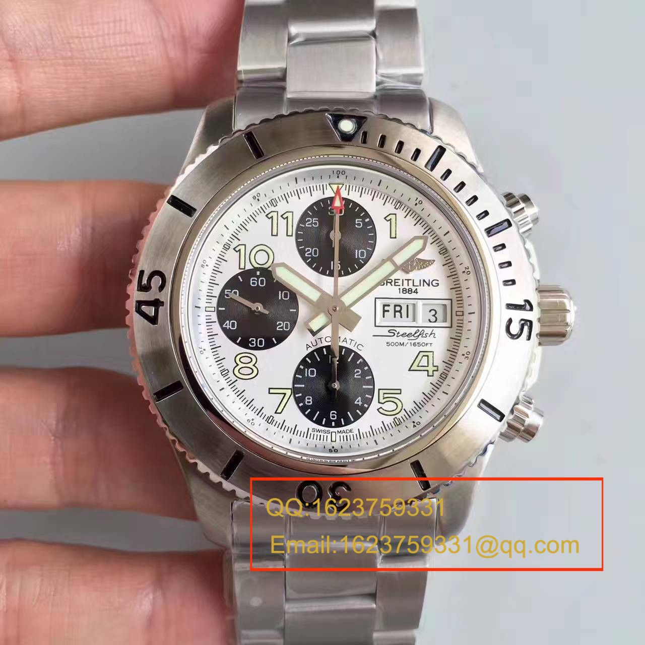 GF百年灵超级海洋系列A13341C3/G782/162A钢鱼计时腕表 / BL070