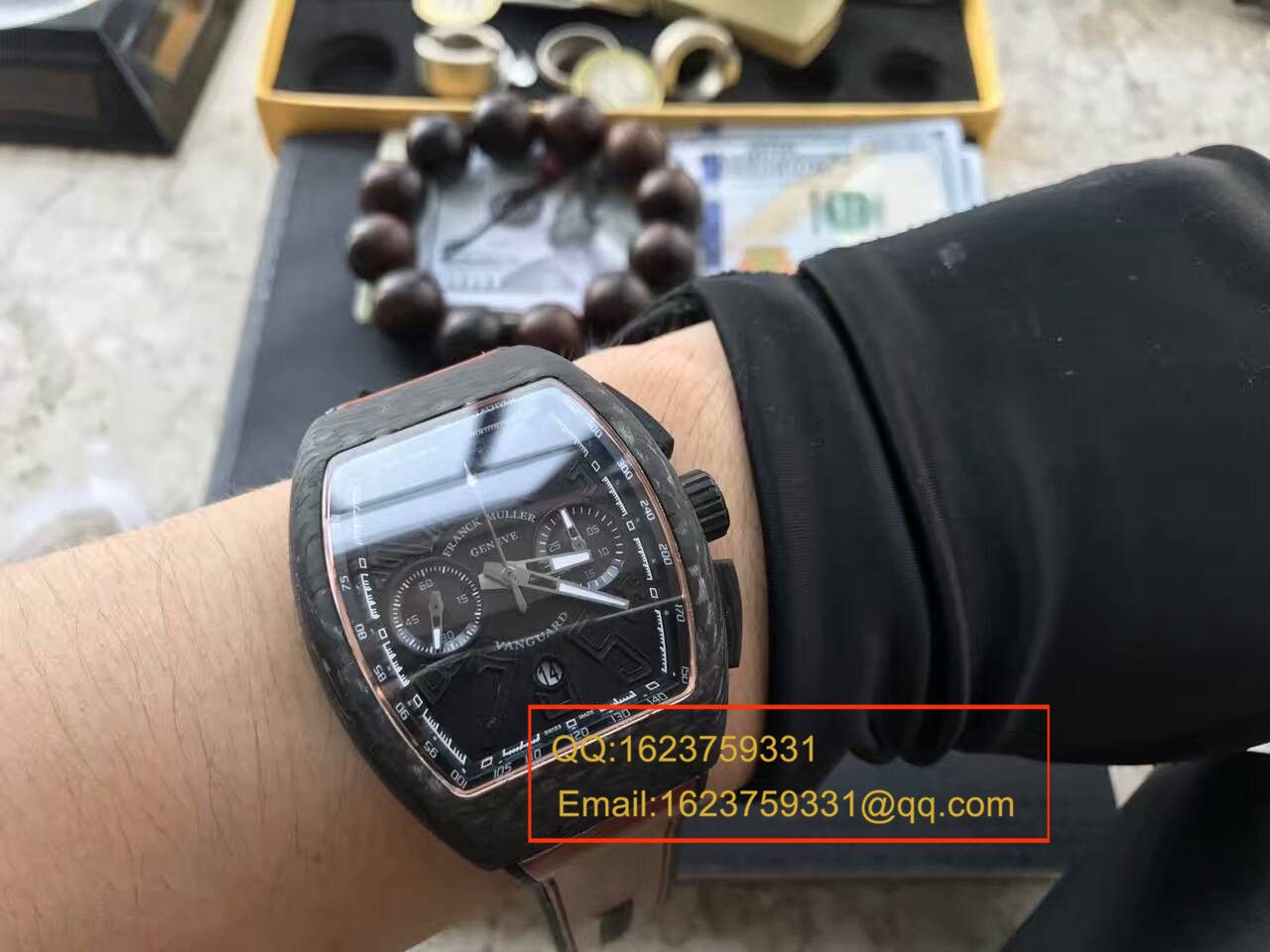   LE  法穆兰VANGUARD系列V45 SC DT BLACK PXL黑面腕表 / 法穆兰CAFL05