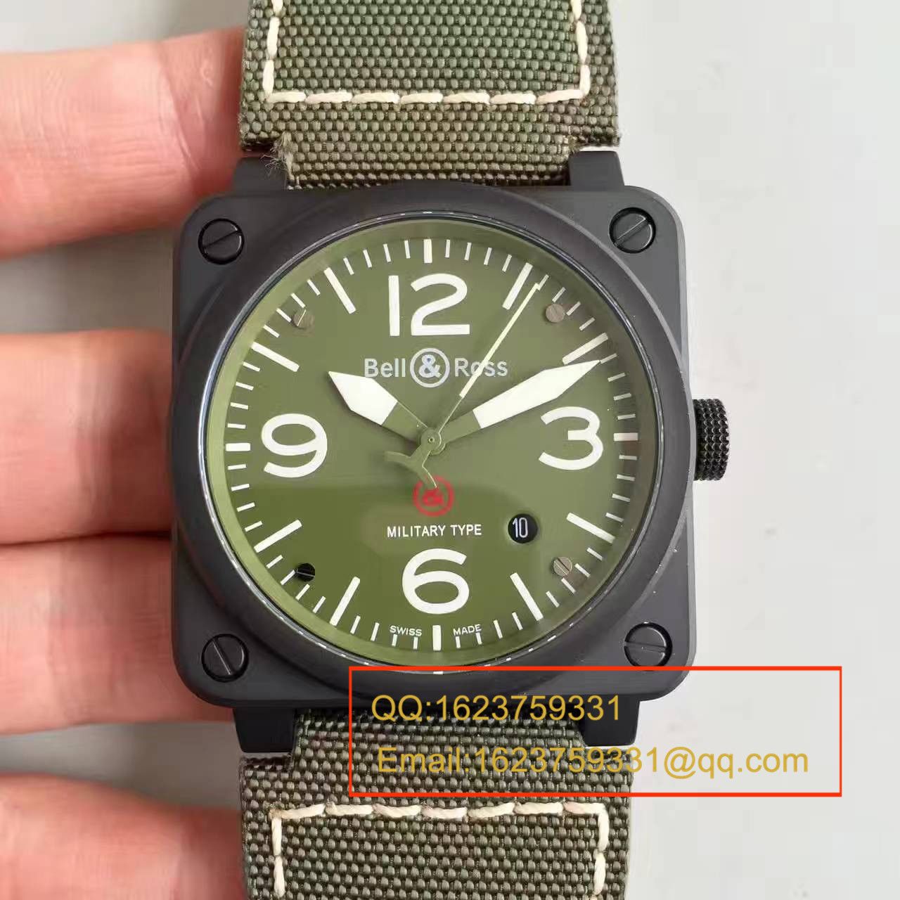   BR厂柏莱士AVIATION系列BR 03-92 Military Carbon腕表 / BLS007