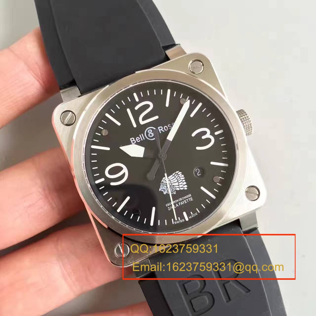   BR精  柏莱仕美军指定军表品牌印地安人头像 专属特别版腕表 BR03-92 / BLS013