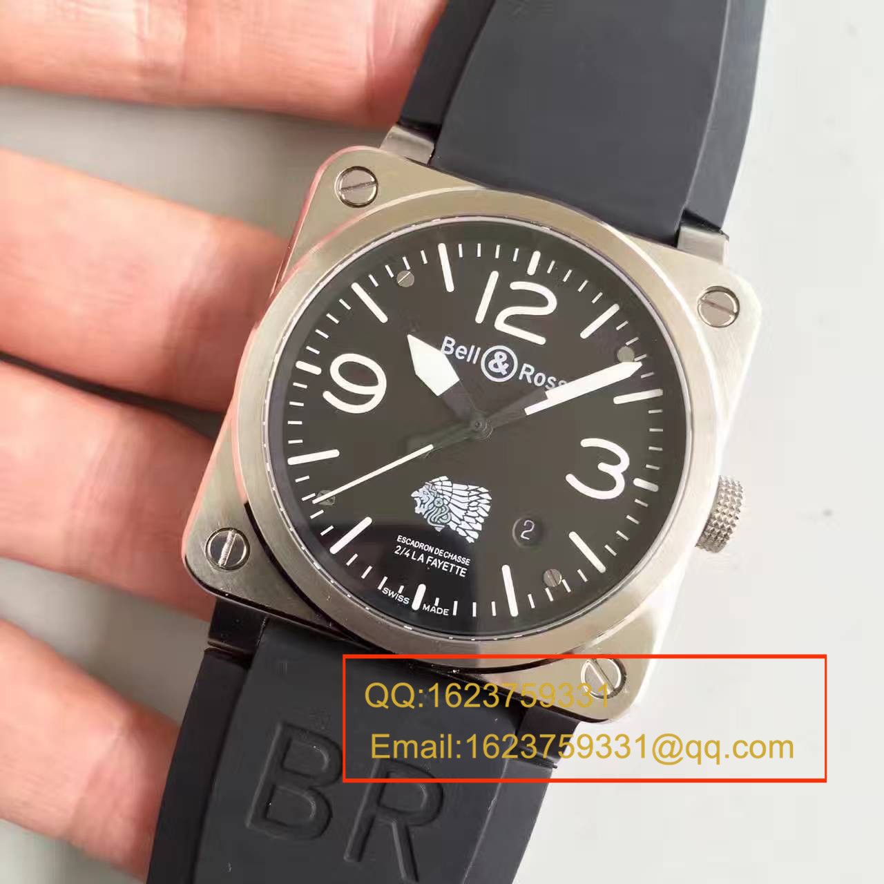   BR精  柏莱仕美军指定军表品牌印地安人头像 专属特别版腕表 BR03-92 / BLS013