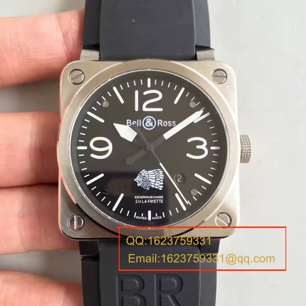   BR精  柏莱仕美军指定军表品牌印地安人头像 专属特别版腕表 BR03-92 / BLS013