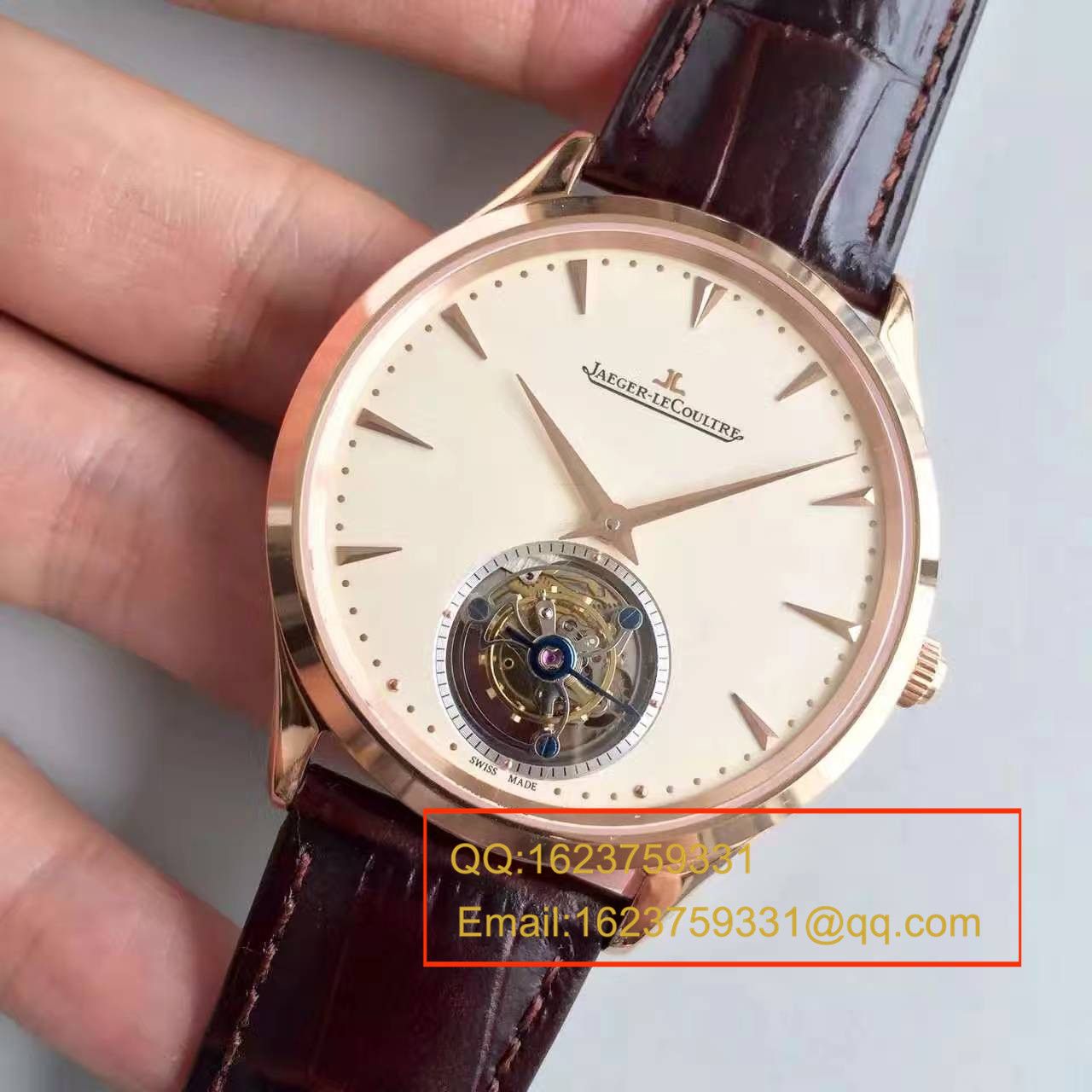   LH  积家Master超薄大师系列Q1322410自动陀飞轮腕表 / JJ077