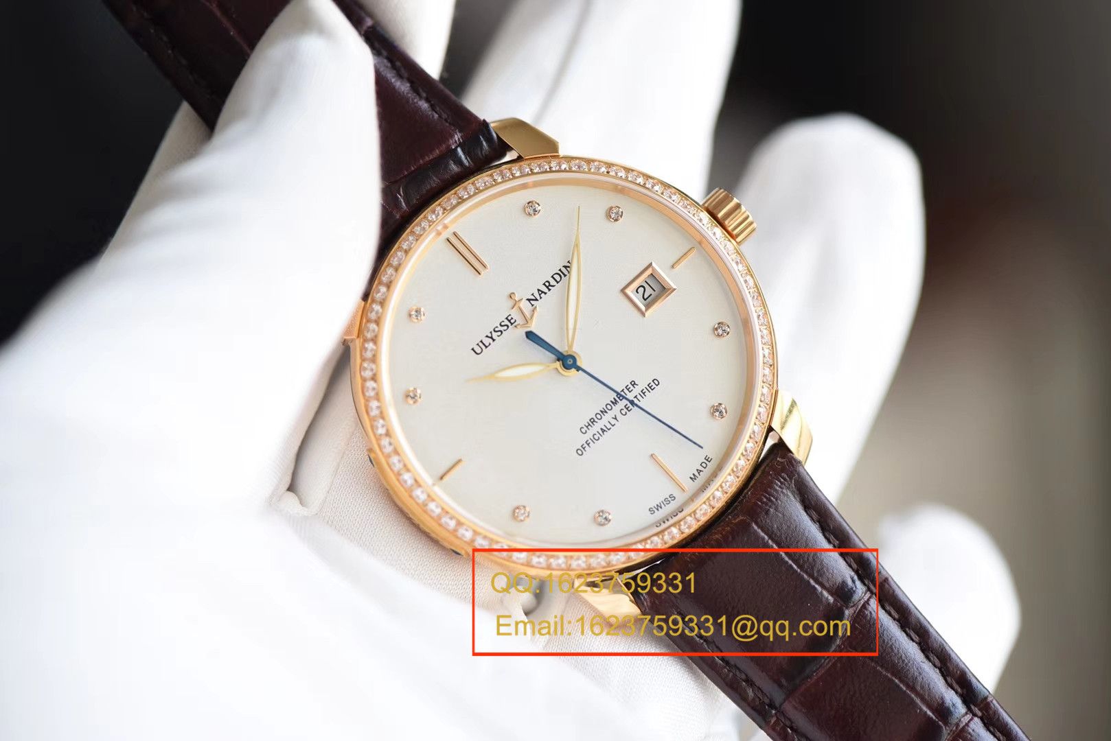   FK  雅典鎏金系列8156-111-2/92 表圈镶钻腕表 / YD011