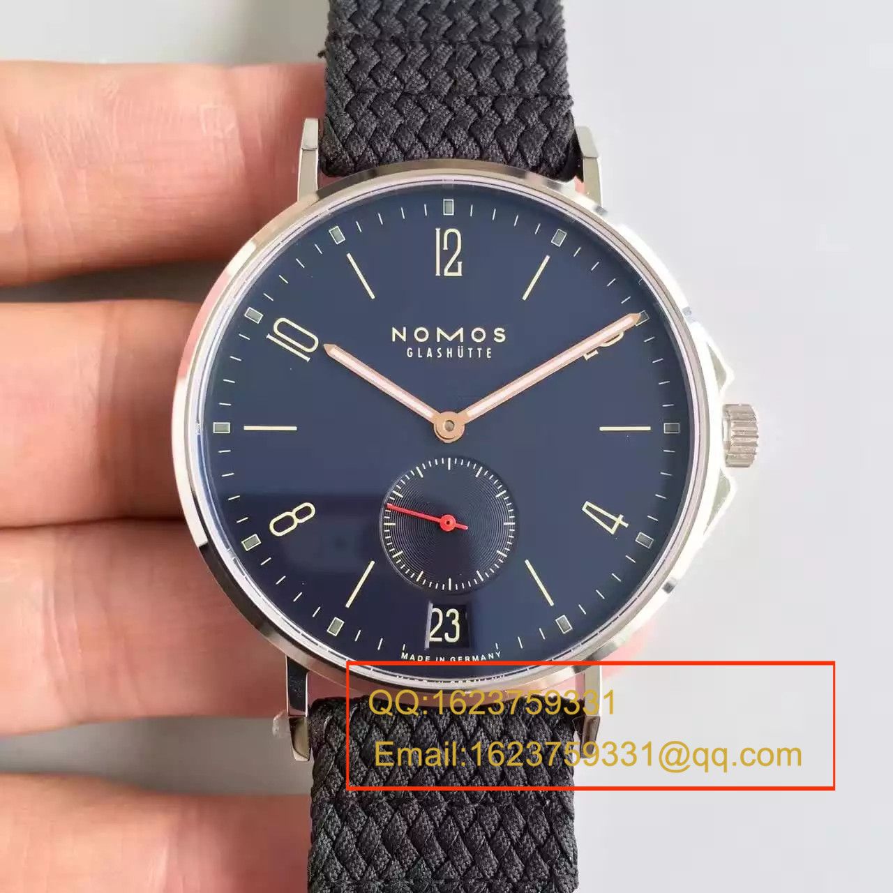   OS厂NOMOS（诺莫斯）Ahoi系列 550/551/552/553首款潜水表搭配尼龙带腕表 / NO001