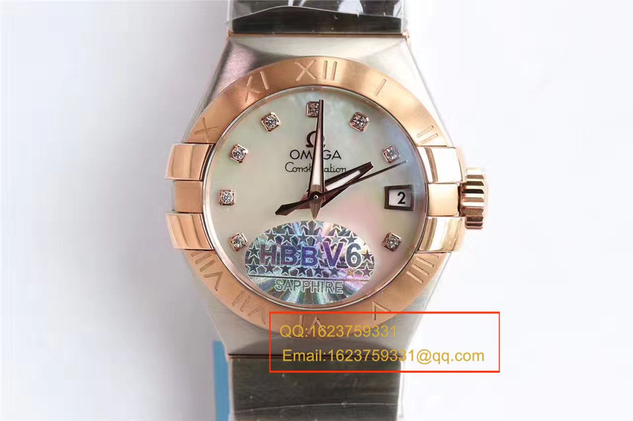   HBBV6厂腕表  欧米茄星座系列PLUMA轻羽腕表123.10.27.20.57.001女士机械 / M287