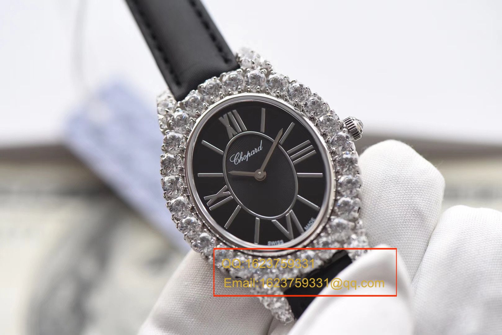 Chopard萧邦鸟巢女士腕表- 奢华手工镶石～品质气质鹅蛋表型 / XBAH014