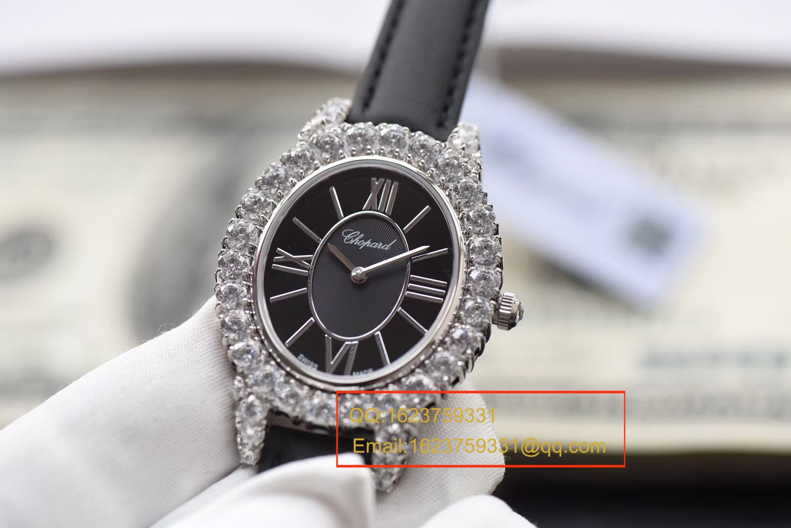 Chopard萧邦鸟巢女士腕表- 奢华手工镶石～品质气质鹅蛋表型 / XBAH014