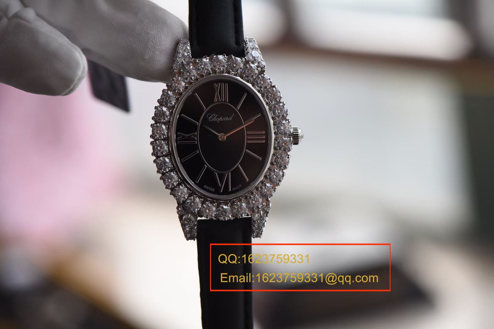 Chopard萧邦鸟巢女士腕表- 奢华手工镶石～品质气质鹅蛋表型 / XBAH014