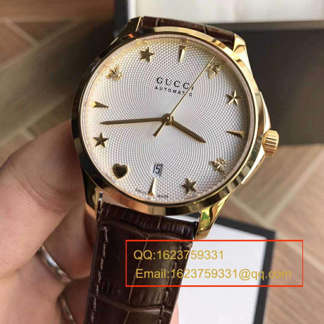   香港原单 支持专柜验货  original Gucci，最新（古 驰）小蜜蜂机械表，李宇春同款 / Gucci 04