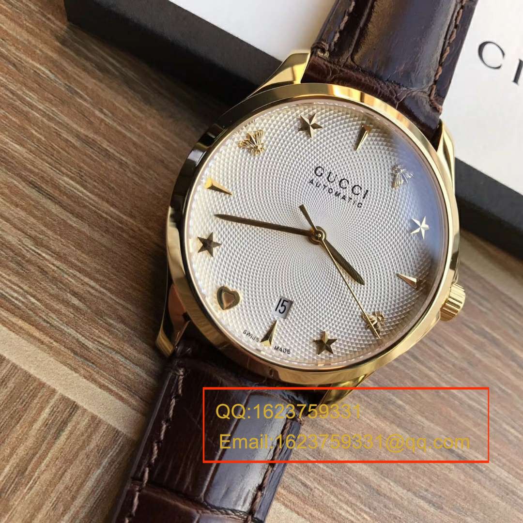   香港原单 支持专柜验货  original Gucci，最新（古 驰）小蜜蜂机械表，李宇春同款 / Gucci 04