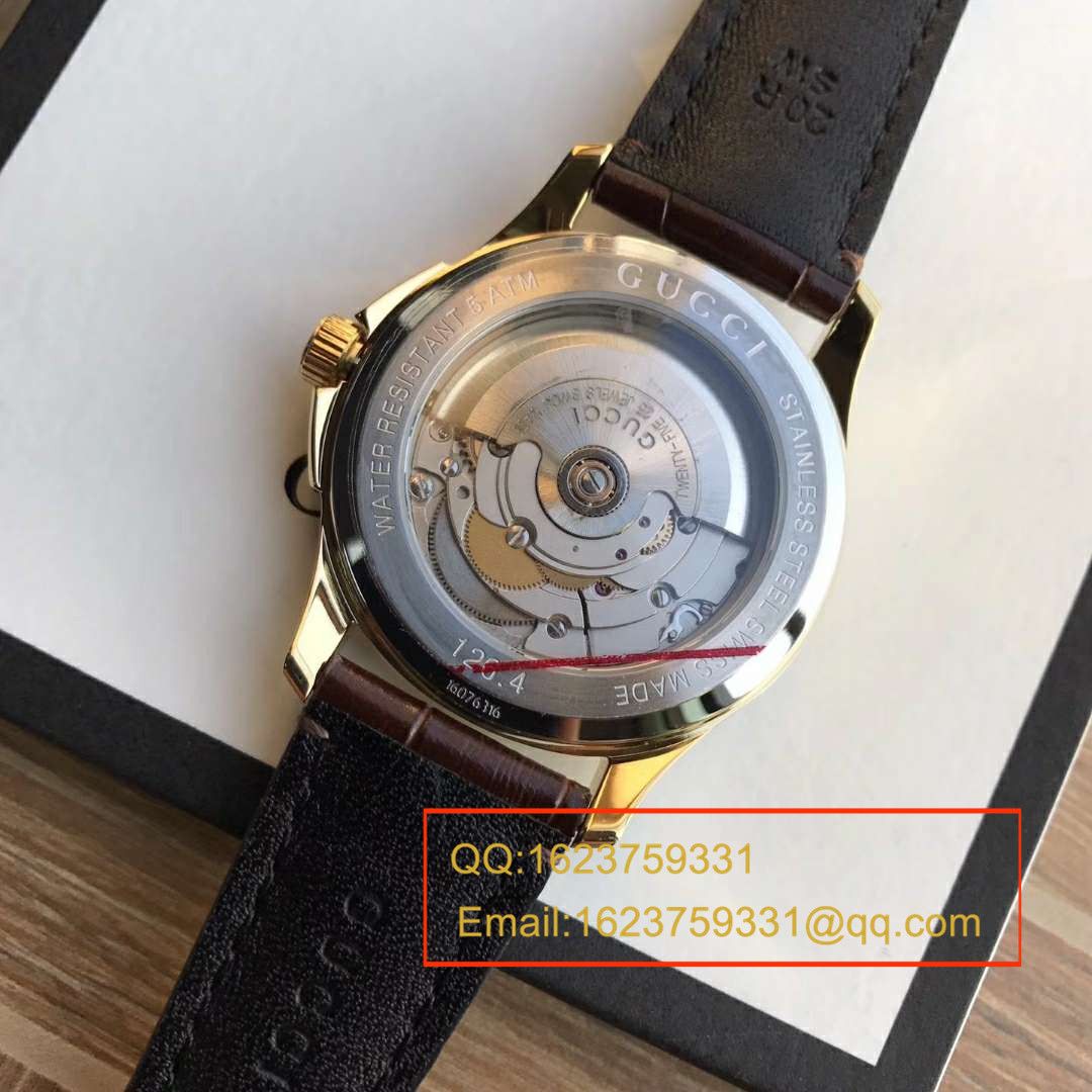   香港原单 支持专柜验货  original Gucci，最新（古 驰）小蜜蜂机械表，李宇春同款 / Gucci 04