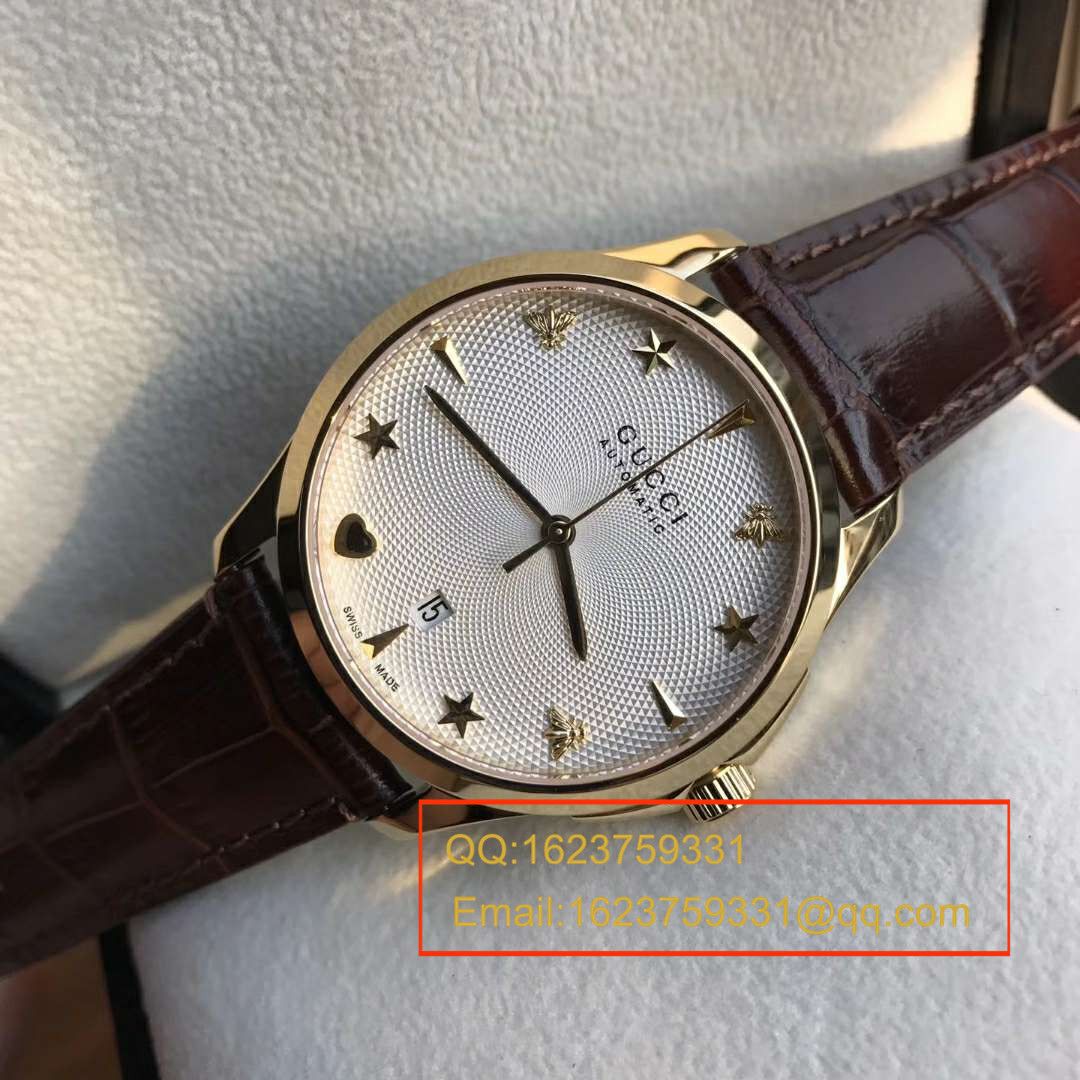   香港原单 支持专柜验货  original Gucci，最新（古 驰）小蜜蜂机械表，李宇春同款 / Gucci 04