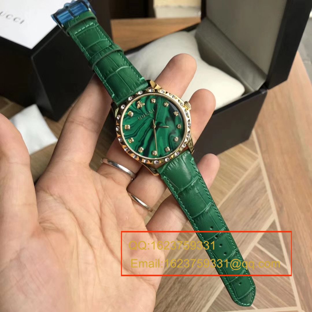   香港原单 支持专柜验货  古驰LE MARCHÉ DES MERVEILLES系列YA126478小蜜蜂女士石英腕表 / GUCCI 07