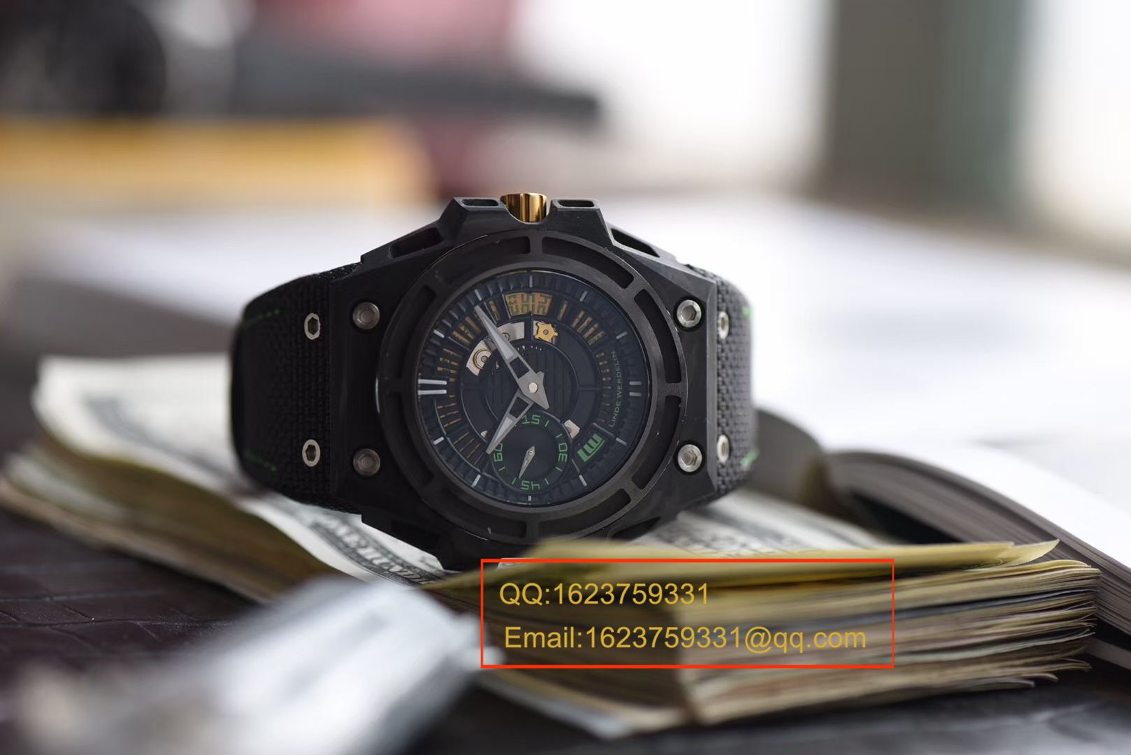   XF厂瑞士钟表制造商 Linde Werdelin （林德维纳）SPIDOLITE TECH GREEN watch / 林德维纳LDWBA01