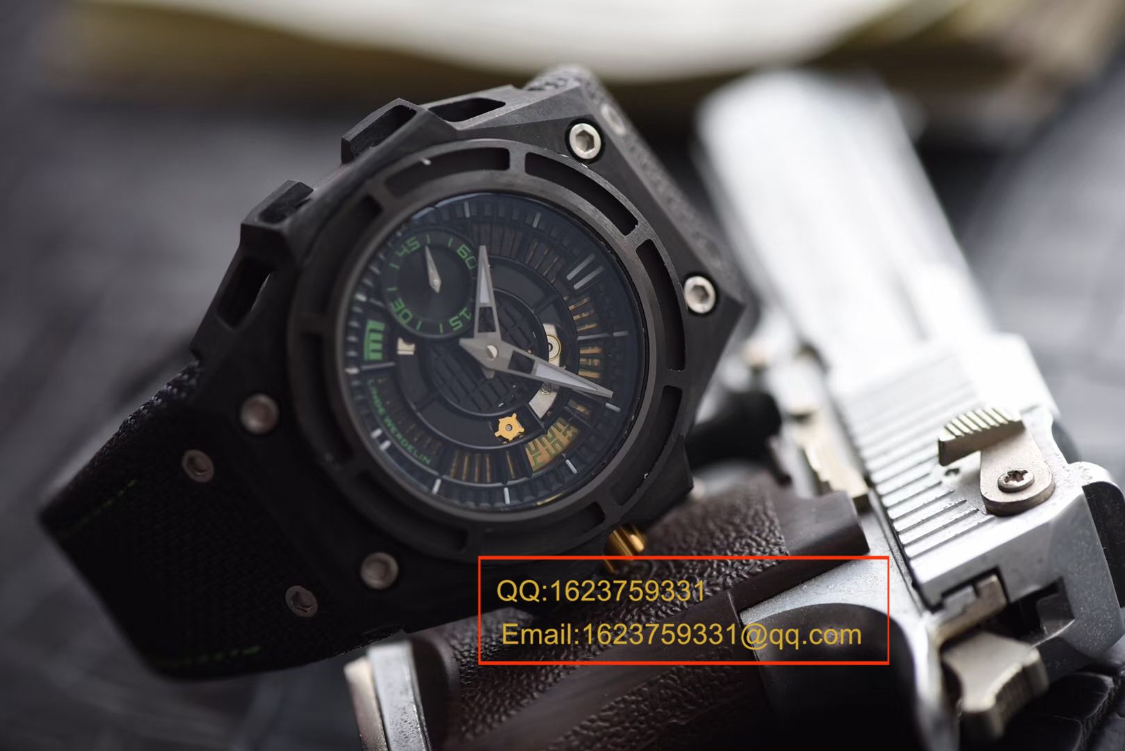   XF厂瑞士钟表制造商 Linde Werdelin （林德维纳）SPIDOLITE TECH GREEN watch / 林德维纳LDWBA01