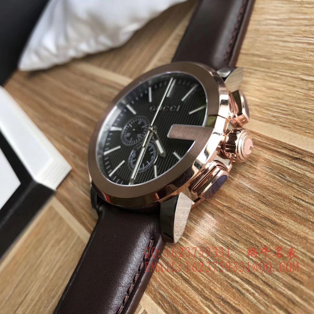   香港原单 支持专柜验货  Original. Gucci,古驰海报款石英计时男表 / GUCCI 11