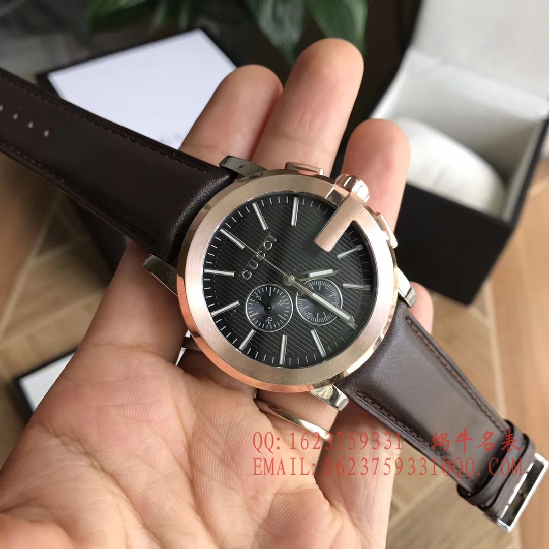   香港原单 支持专柜验货  Original. Gucci,古驰海报款石英计时男表 / GUCCI 11