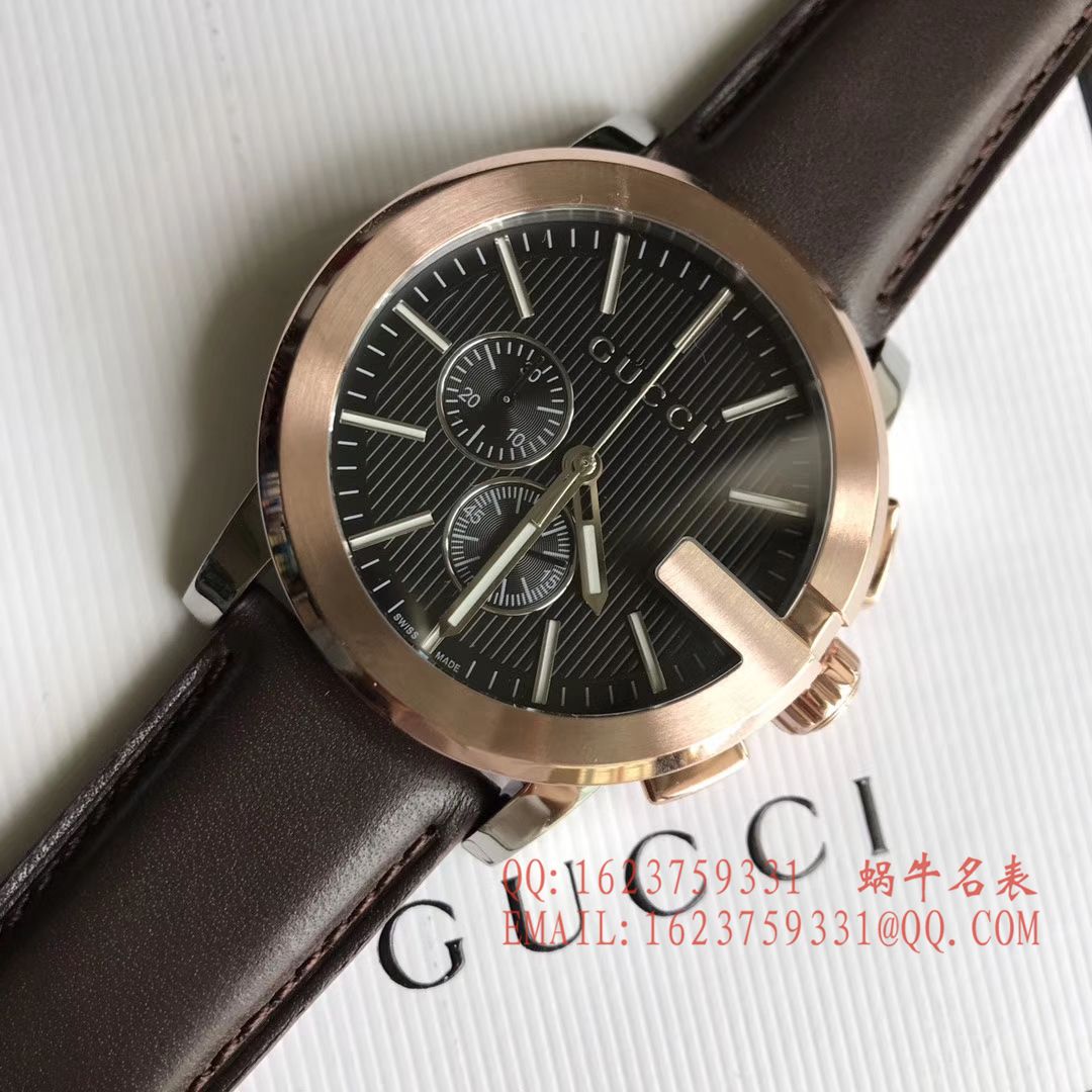   香港原单 支持专柜验货  Original. Gucci,古驰海报款石英计时男表 / GUCCI 11