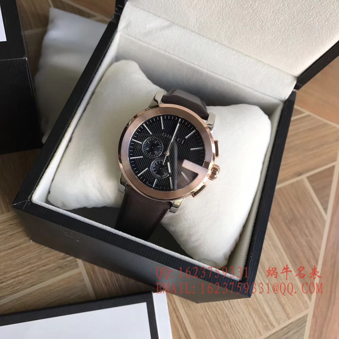   香港原单 支持专柜验货  Original. Gucci,古驰海报款石英计时男表 / GUCCI 11