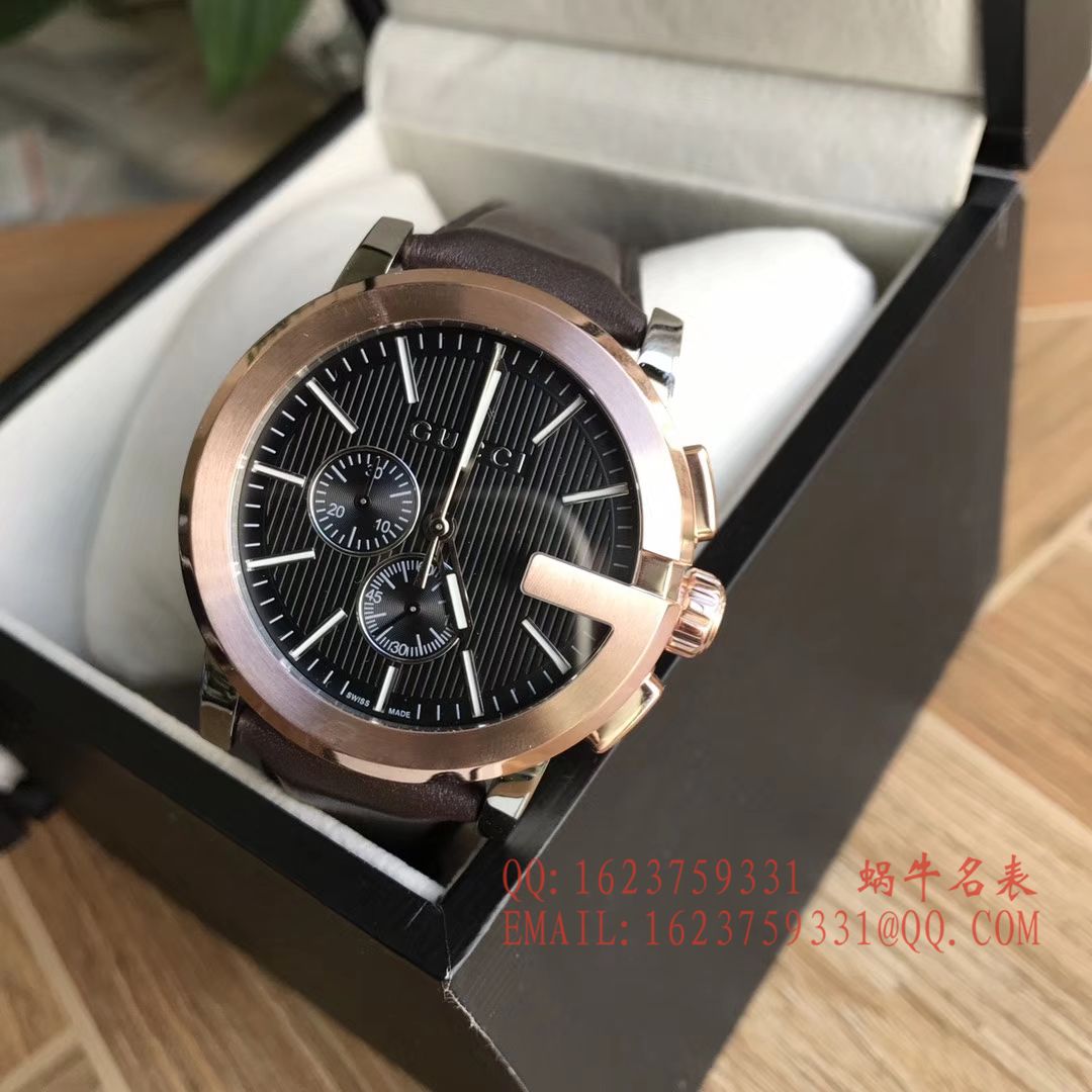   香港原单 支持专柜验货  Original. Gucci,古驰海报款石英计时男表 / GUCCI 11