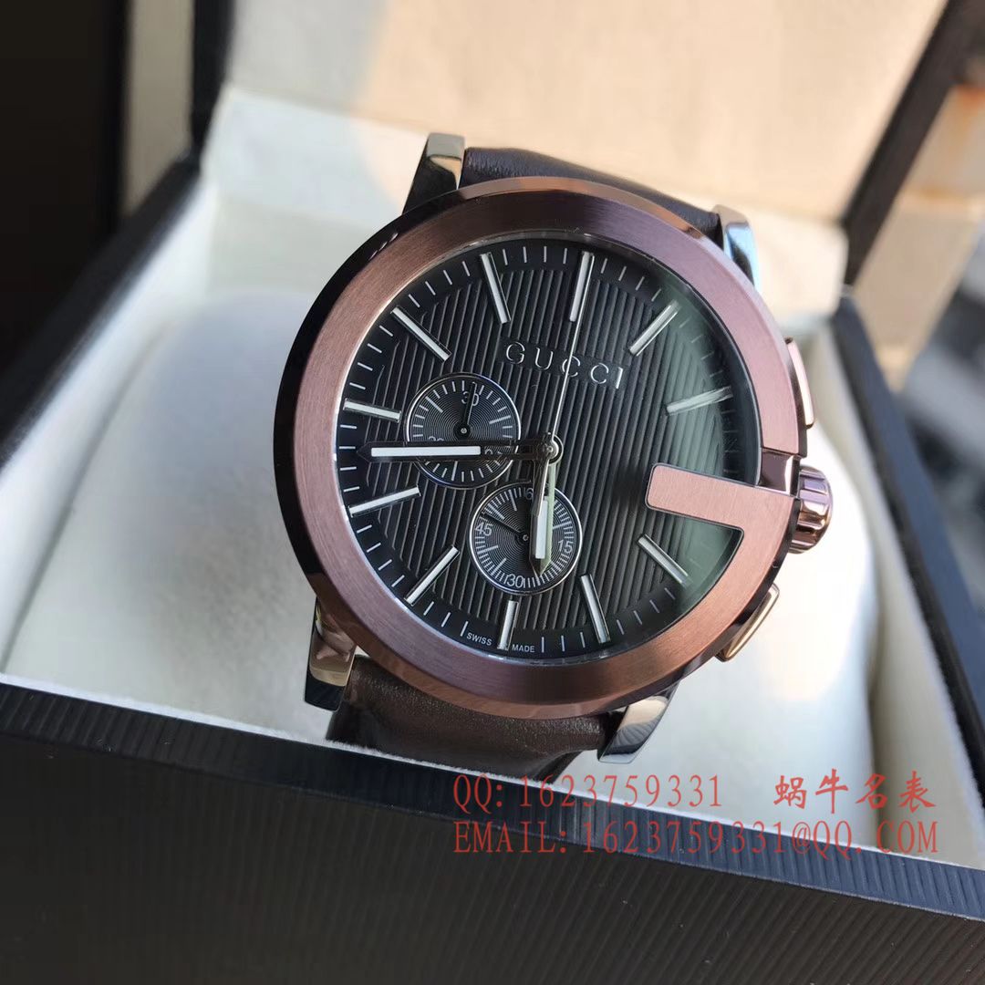   香港原单 支持专柜验货  Original. Gucci,古驰海报款石英计时男表 / GUCCI 11