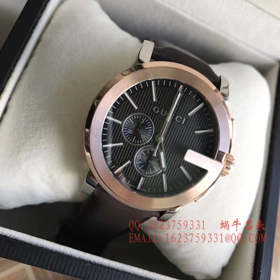   香港原单 支持专柜验货  Original. Gucci,古驰海报款石英计时男表 / GUCCI 11