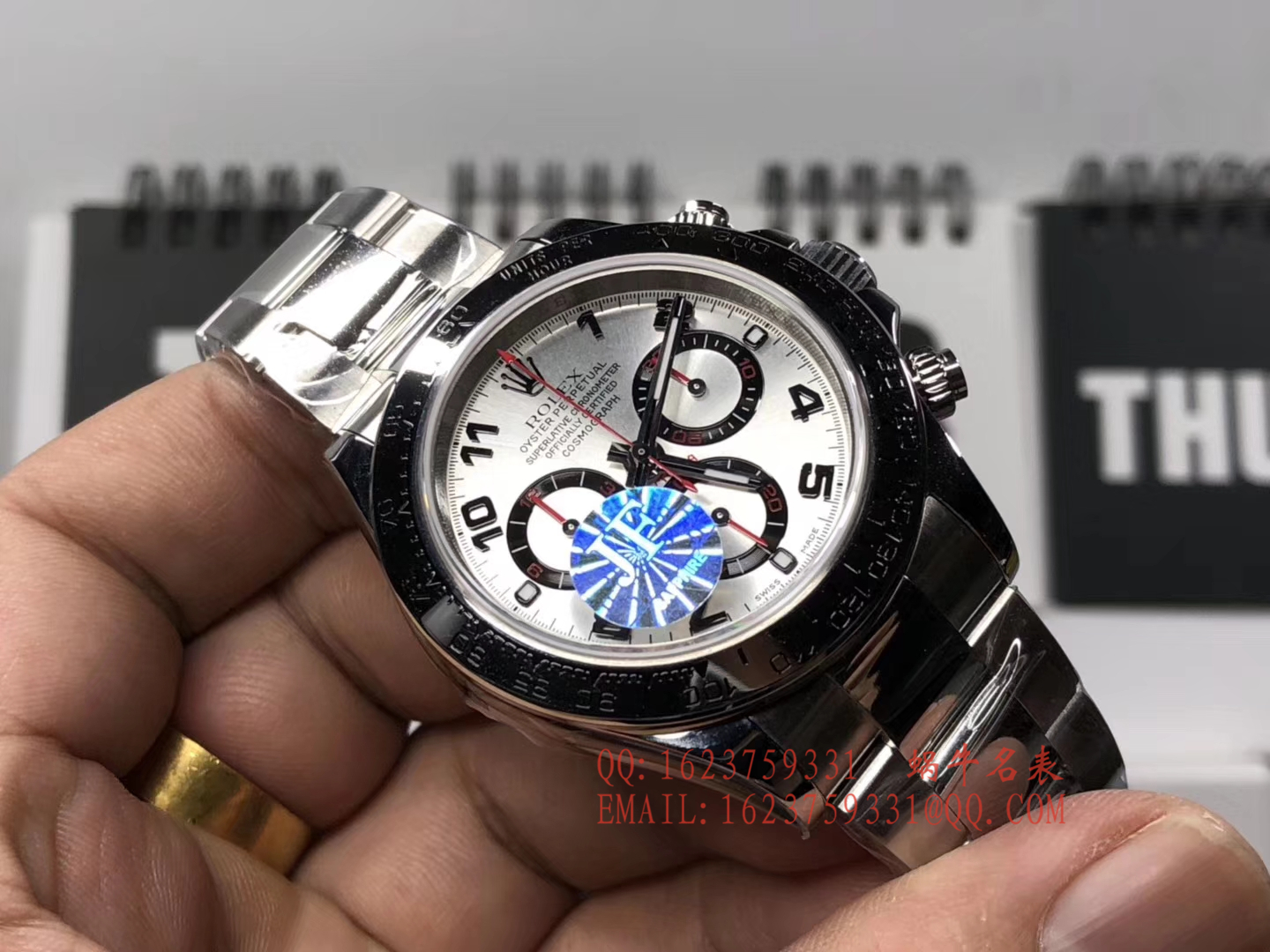   JF  劳力士宇宙计型迪通拿系列116509-78599 银面数字刻度腕表 / R196