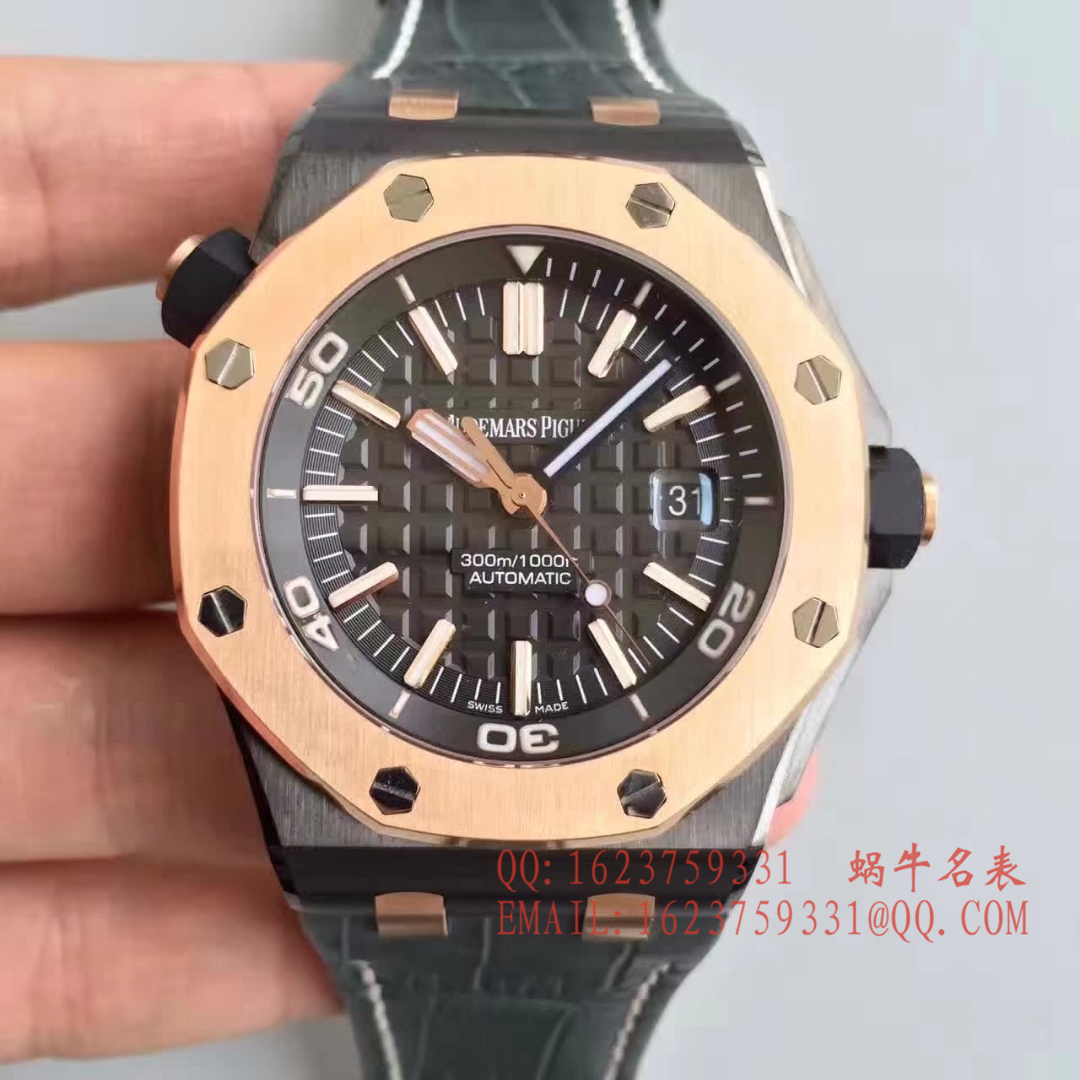 视频评测JF厂爱彼皇家橡树离岸型系列15709TR.OO.A005CR.01男表 / AP077A