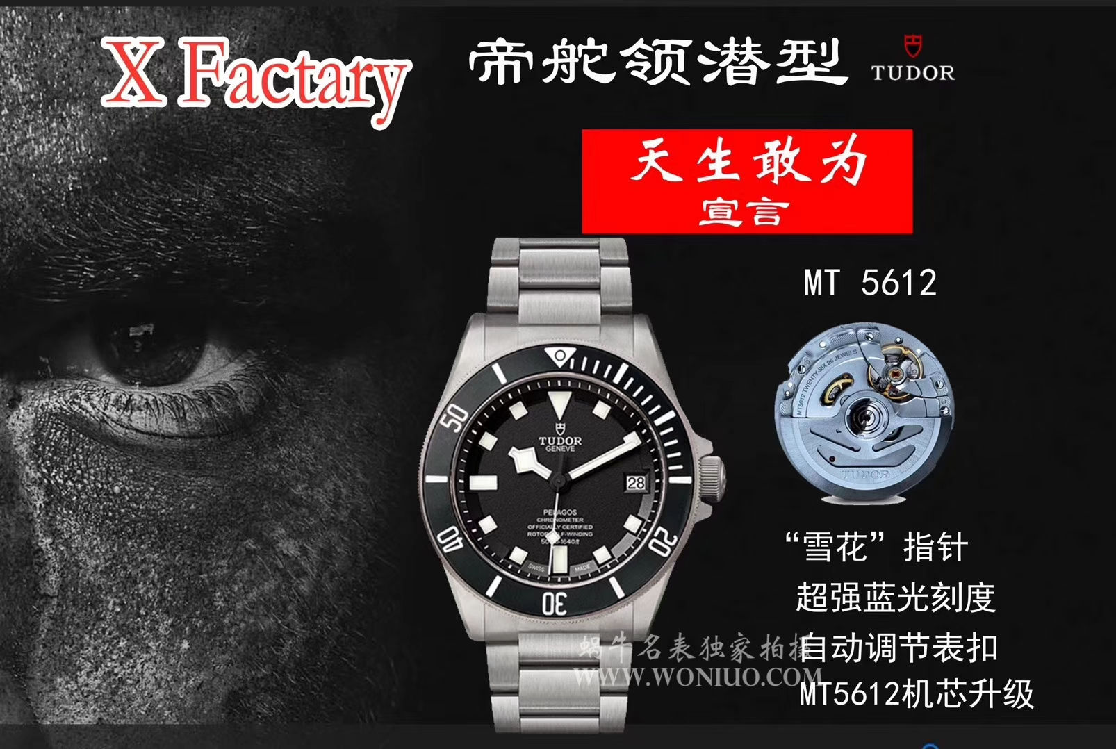   视频测评XF  帝舵PELAGOS系列战斧25500TN 黑钛土豆黑面战斧 / DT007A