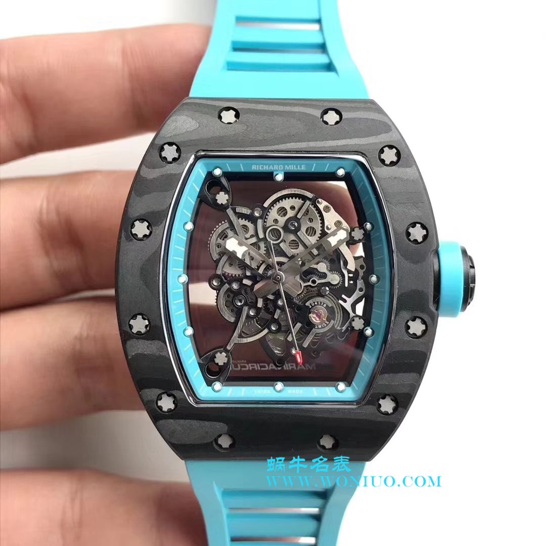   KV  理查德米尔RICHARDMILLE 最强版RM055巴巴沃森.蒂芙尼蓝阿布扎比赛道特别纪念版 / RM 055G