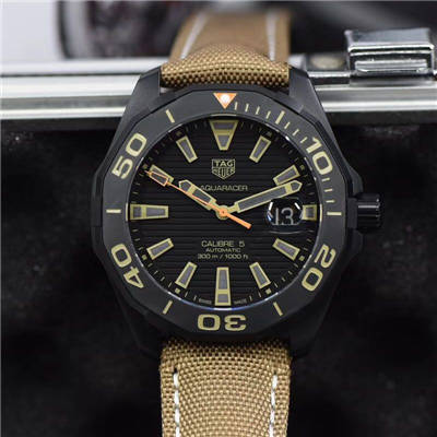 V6厂版本新品～豪雅竟潜43mm黑壳 同步专柜最新款 