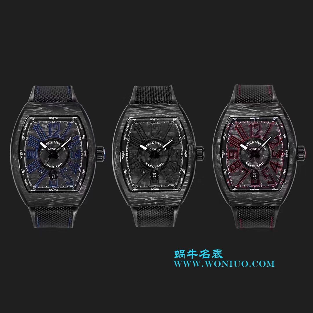 法穆兰FRANCK MULLER再创新作V45在夜幕低垂之时，Vanguard Carbon  fibre 展现充满未来感的外型，令人耳目一新 / FL026