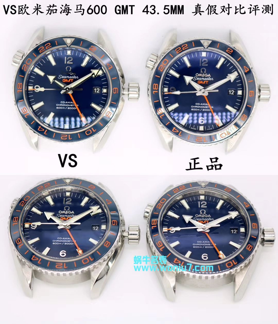   VS  欧米茄海马海洋宇宙600米系列GMT 232.30.44.22.03.001腕表 / M356