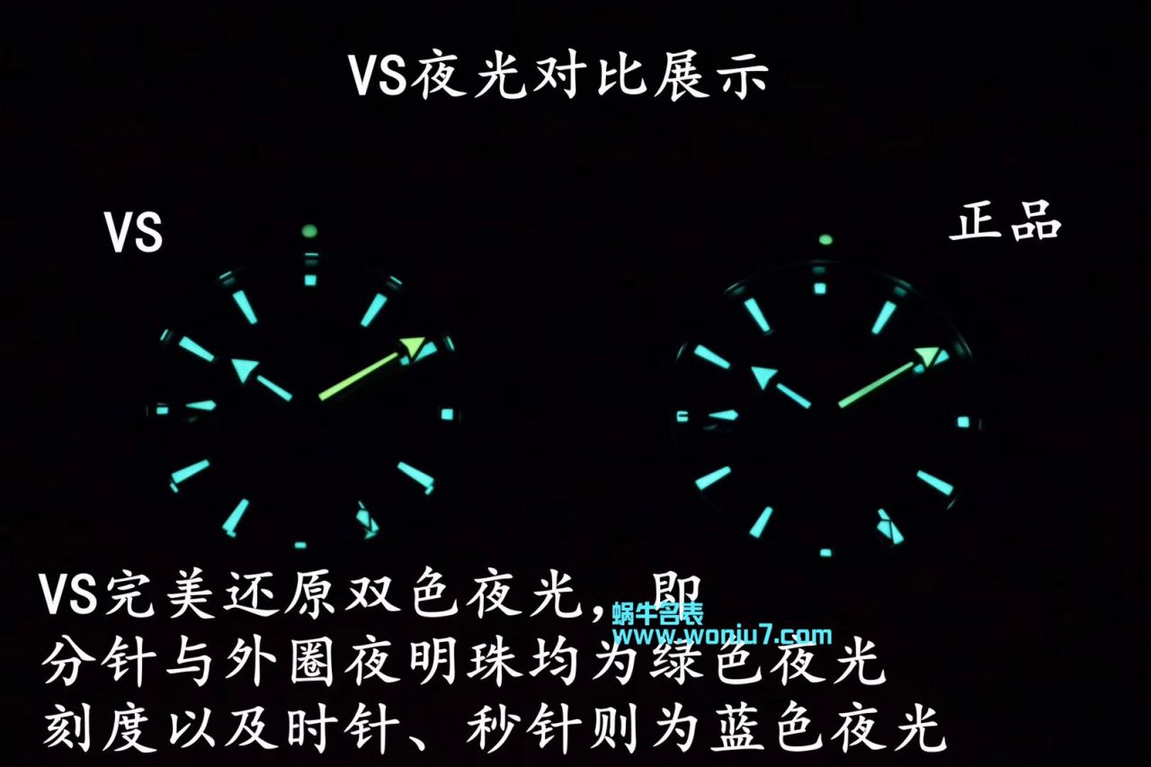   VS  欧米茄海马海洋宇宙600米系列GMT 232.30.44.22.03.001腕表 / M356