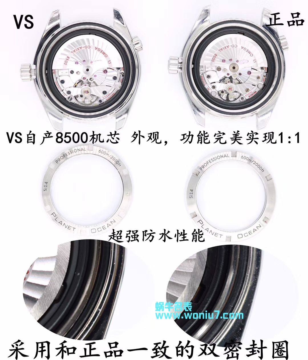   VS  欧米茄海马系列 海洋宇宙600米232.30.42.21.01.001腕表 / M335