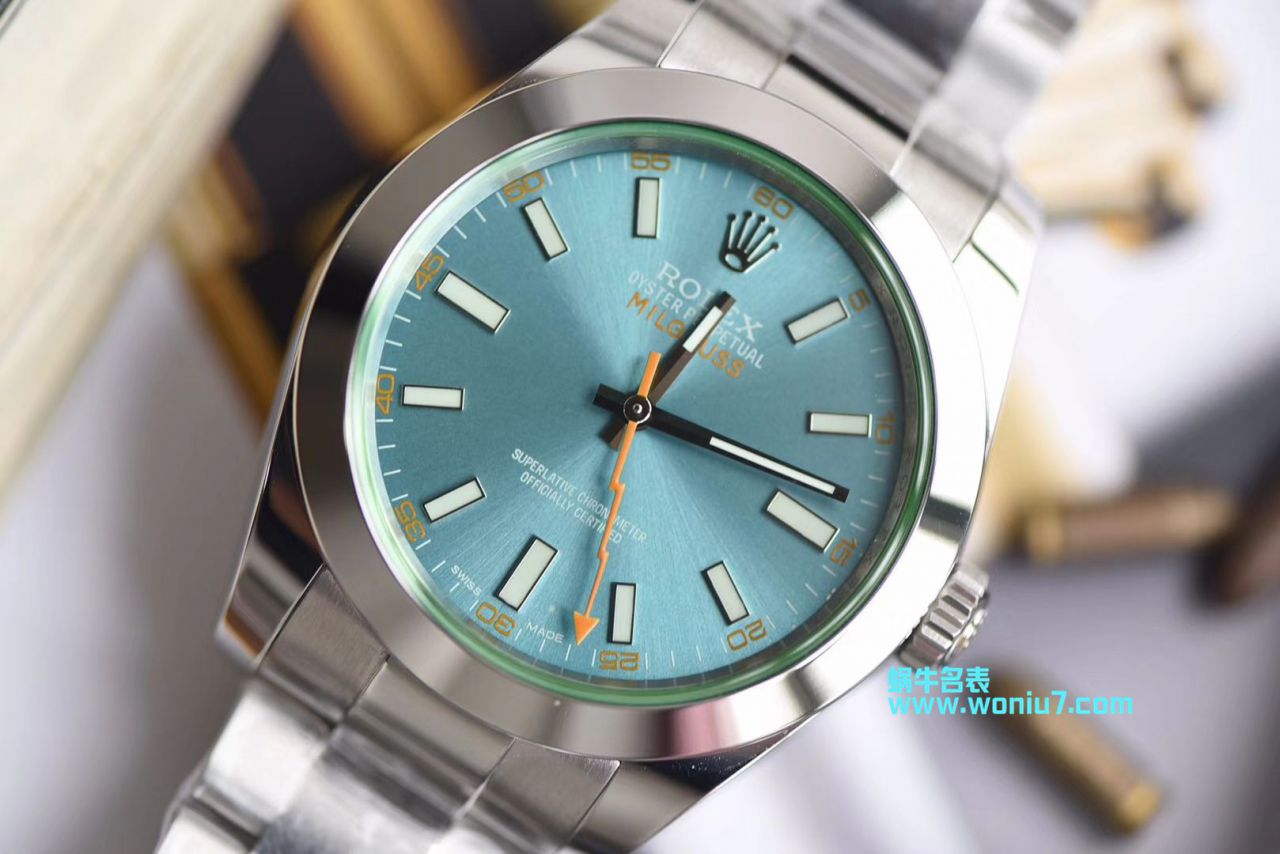   DJ  劳力士MILGAUSS系列116400-GV-72400蓝盘腕表(绿玻璃) / R246