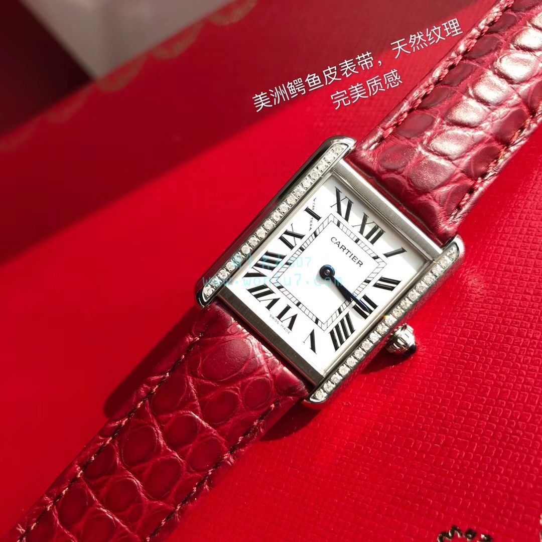   高端定制真钻  卡地亚坦克系列WJTA0015腕表女士 / K189
