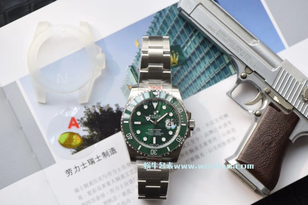   NOOB厂V9版本  劳力士潜航者型系列116610LV-97200 绿盘腕表  劳力士绿水鬼  、劳力士潜航者型系列116610LN-97200 黑盘腕表(黑水鬼) / R295