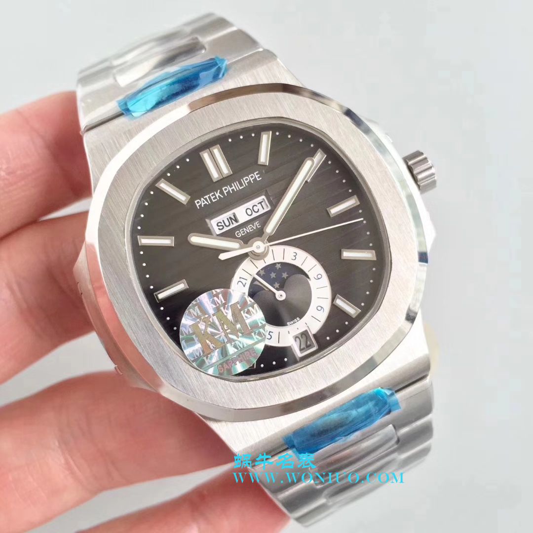 视频评测百达翡丽Nautilus运动系列5726/1A-001腕表  KM鹦鹉螺V2版本   / BD200MM