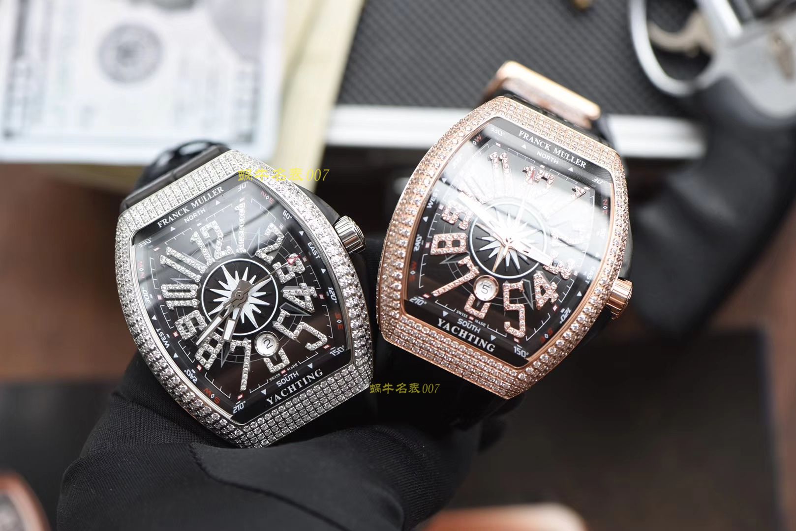   ABS高Franck Muller  法穆兰MEN'S COLLECTION系列V 45满钻腕表 / FL033